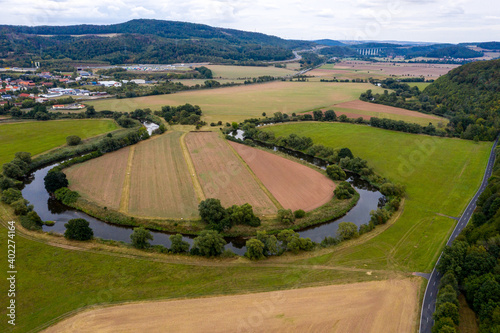 Wallpaper Mural view of a village - river course Torontodigital.ca