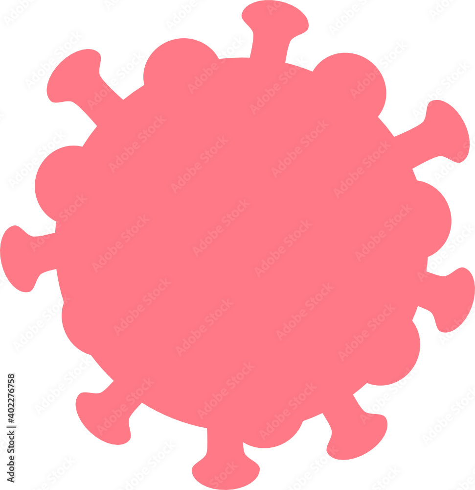 Virus red fill molecule svg vector graphic icon illustration Virus red fill molecule svg vector graphic icon illustration