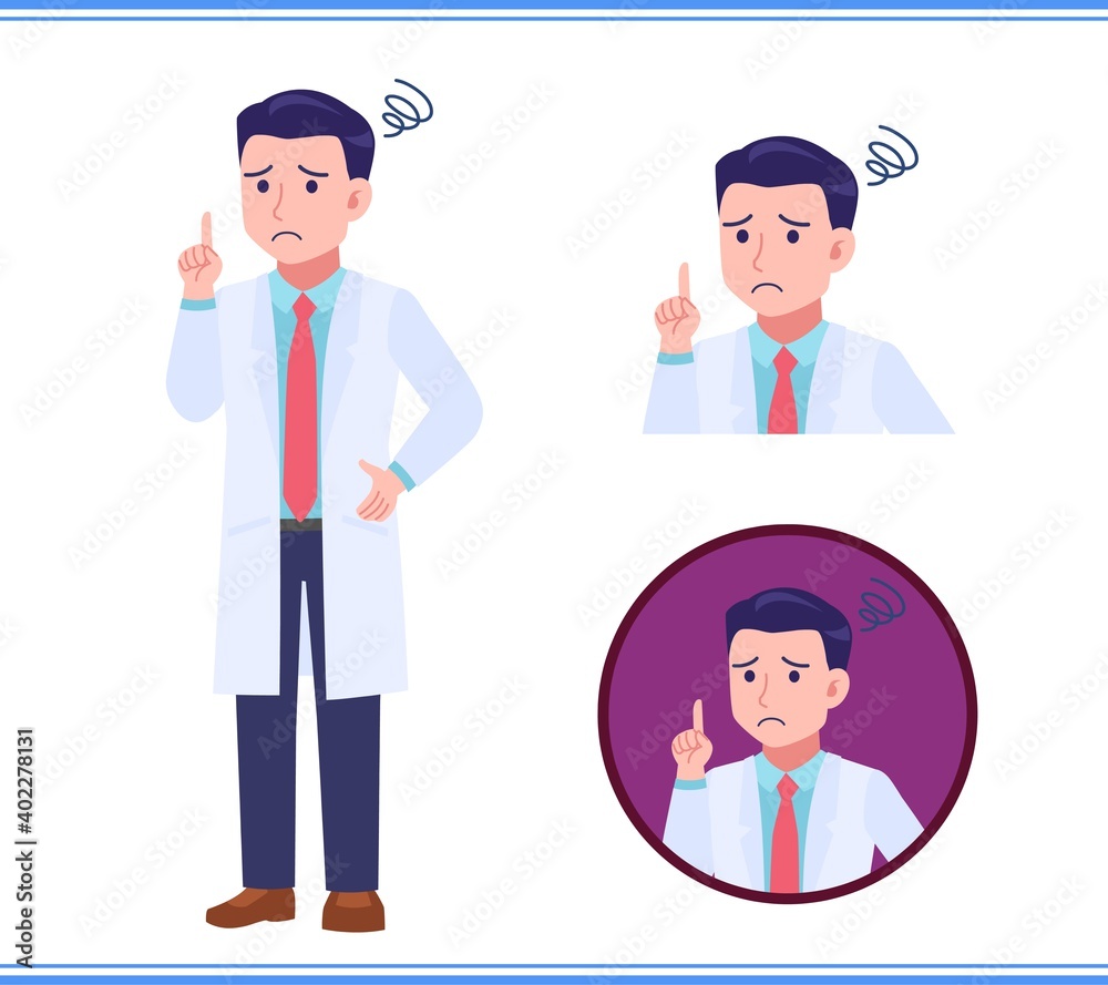Tall male doctor in a lab coat Tall male doctor in a lab coat