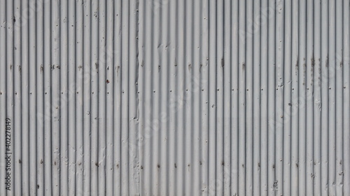 Corrugated zinc facade