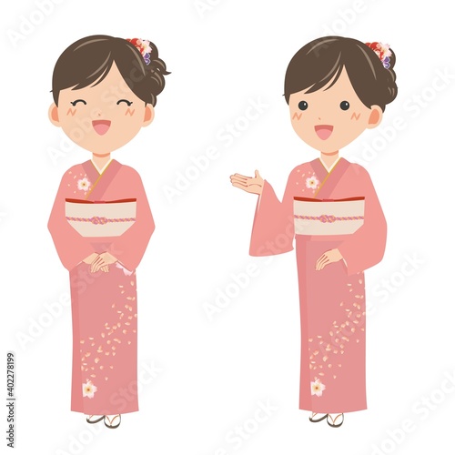 着物の女性