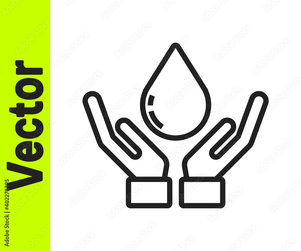 Black line Washing hands with soap icon isolated on white background. Washing hands with soap to prevent virus and bacteria. Vector Illustration. Black line Washing hands with soap icon isolated on white background. Washing hands with soap to prevent virus and bacteria. Vector Illustration.