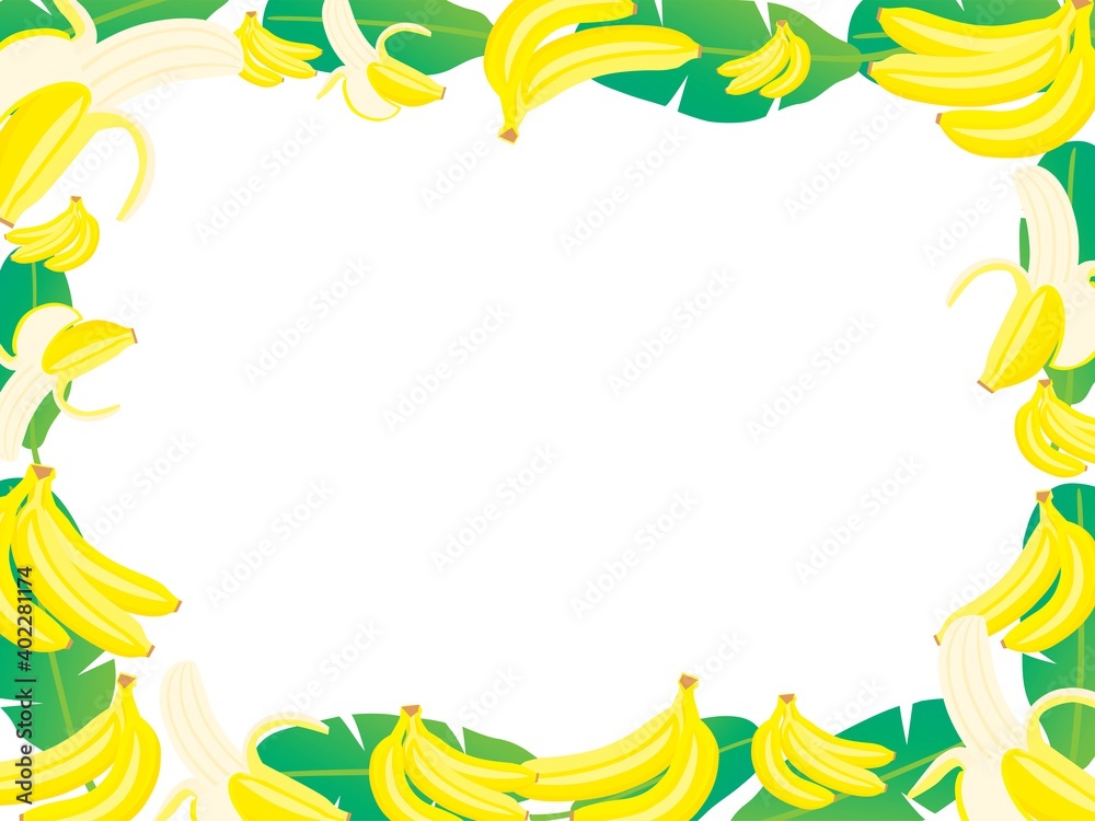 黄色いバナナのフレーム