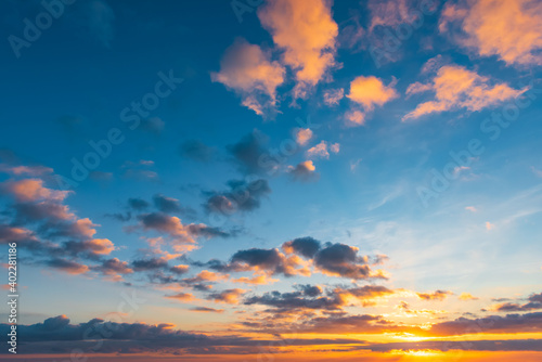 Beautiful dawn sky background texture © Vastram