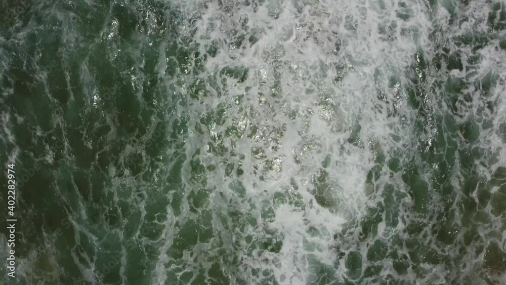 wave vertical view from drone wave vertical view from drone