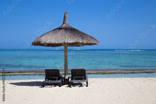 Ombrellone Spiaggia alle Mauritius