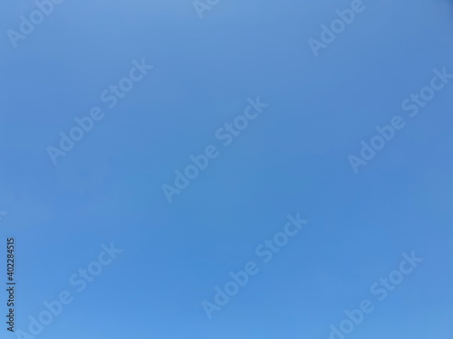 Background Blue sky without clouds Light sky over the horizon at sunset or early morning. is perfect for making background images. 