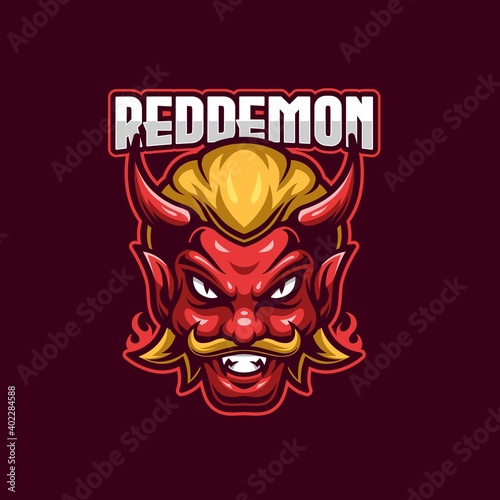 Red Demon E-sports Logo Template