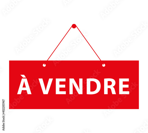 Panneau à vendre. Illustration vectorielle.