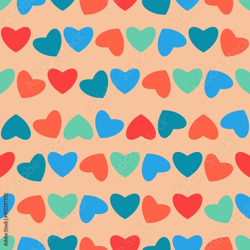 seamless pattern with hearts