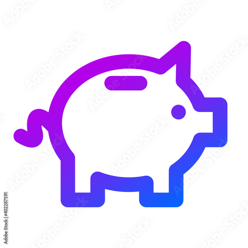 Piggy bank icon