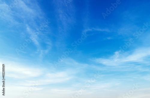blue sky with white cloudy