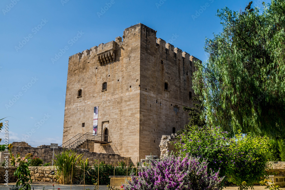 Kolossi castle at Cyprus, photographed in Cyprus, September 2017