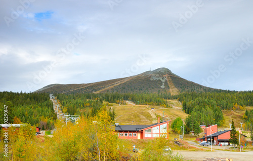 Blick zum Berg Hovärken bei Lofsdalen in Schweden photo