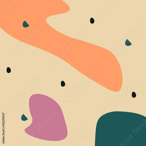Hand drawn various shapes and doodle objects. Set of  abstract contemporary modern trendy vector. Perfect for textile prints.  photo