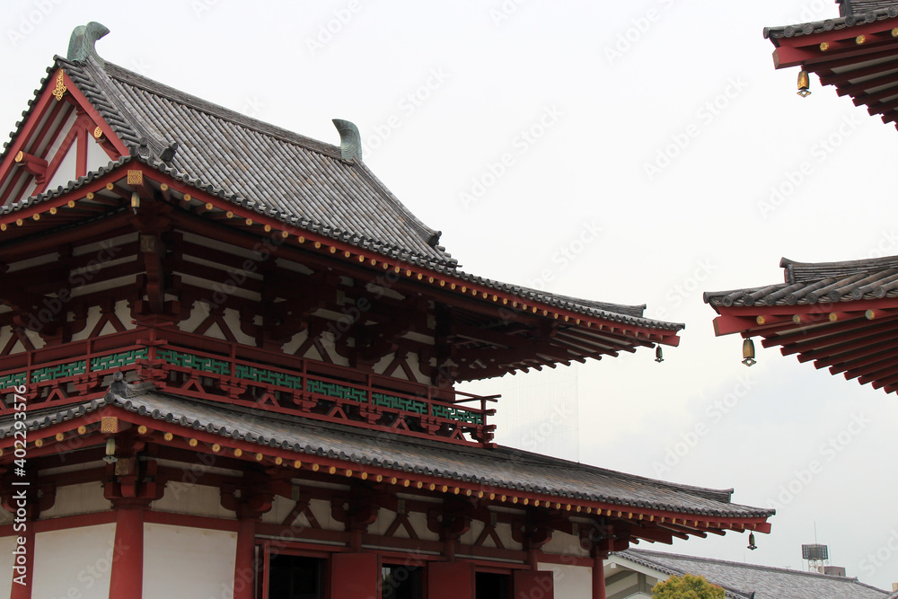 shinto shrine (shitenno-ji) in osaka (japan) shinto shrine (shitenno-ji) in osaka (japan)