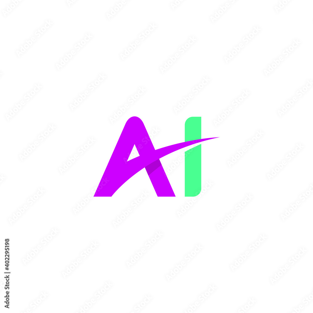 AI Logo Simple Design AI Logo Simple Design
