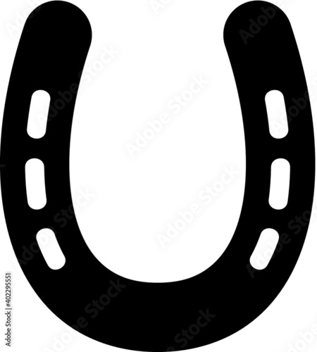 Vector illustration of the horseshoe