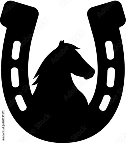 Vector illustration of the horseshoe