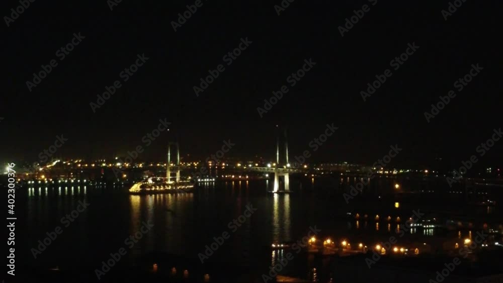 Skyline Aerial Night view in Yokohama Skyline Aerial Night view in Yokohama