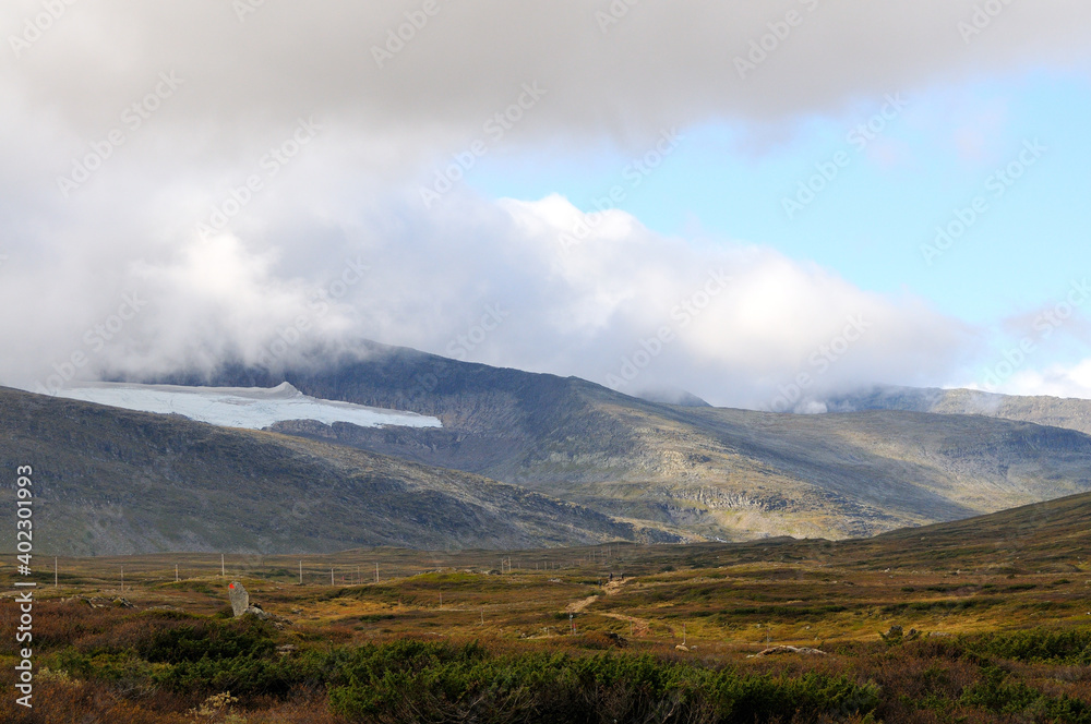 Hochplateau, Helagsfjället im Herbst