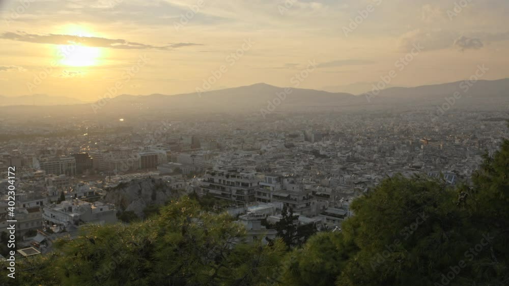 Landscape contrast between nature and capital city of Athens, Greece. Landscape contrast between nature and capital city of Athens, Greece.