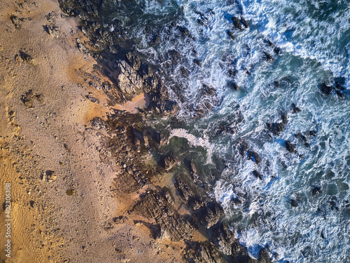 Aerial view of the Indian ocean