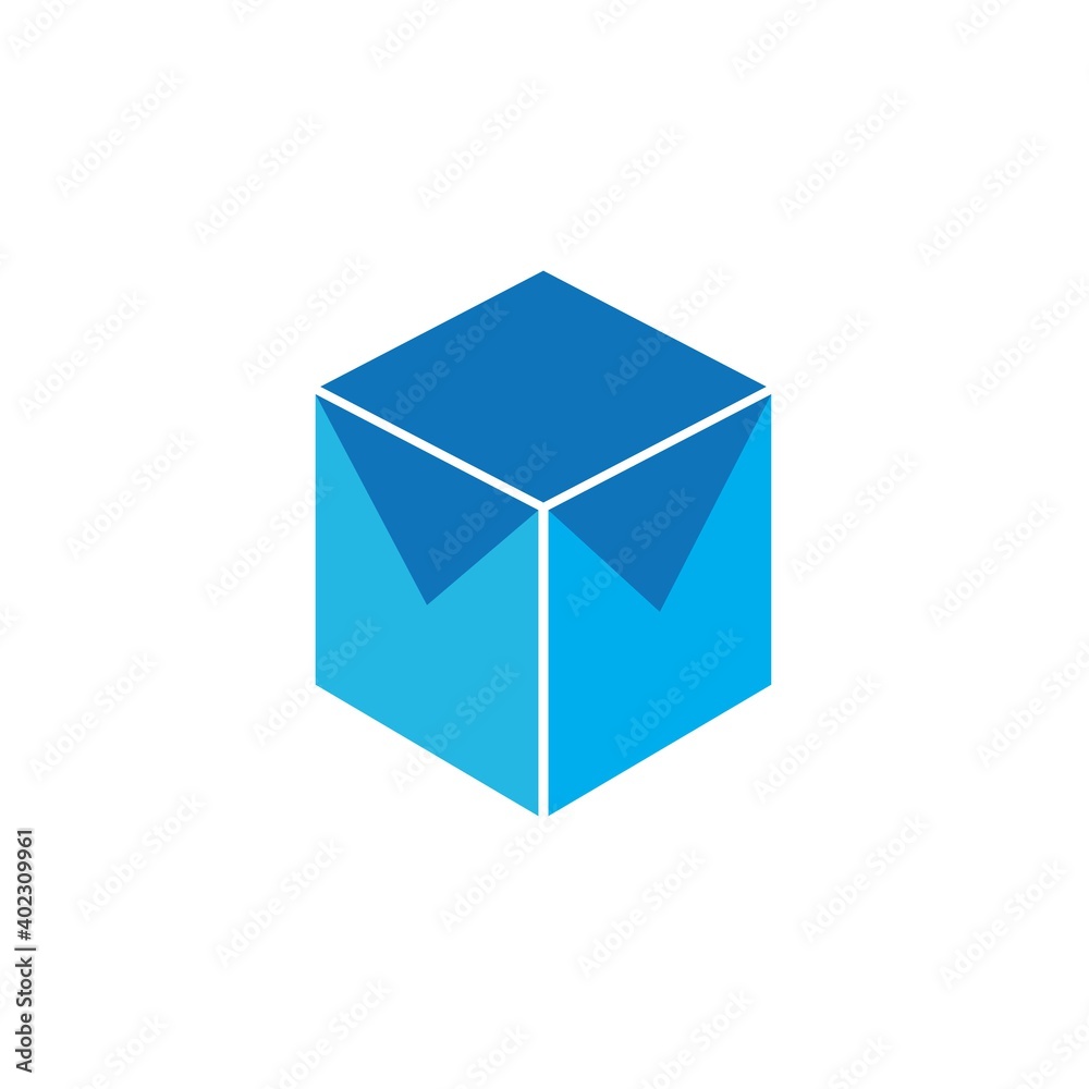 Box Logo Icon Vector Template Design Illustration

