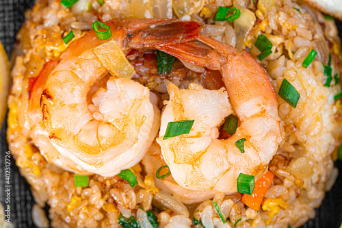 Shrimp Fry Rice. Thai Food. Asia Food