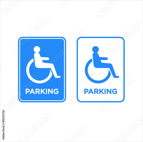 disable parking symbol,sign,icon. vector art.