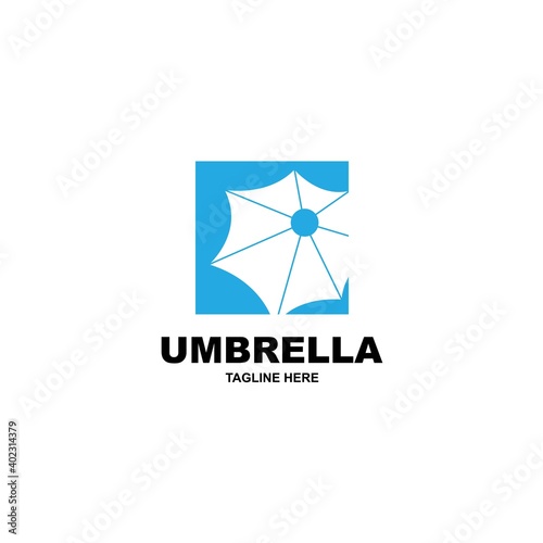 Umbrella logo icon design template vector 

