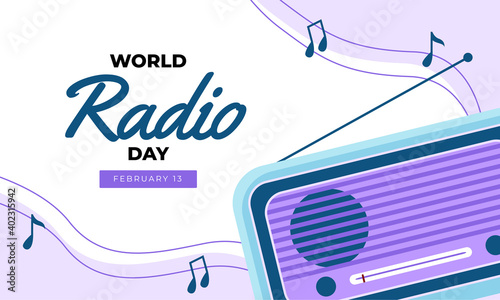 world radio day vector illustration design good for social media post