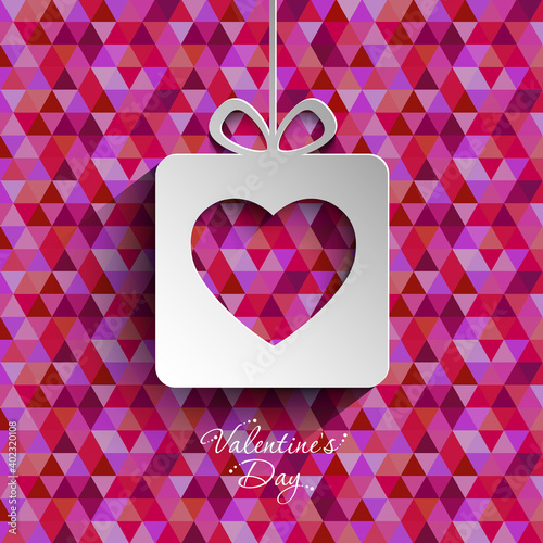 Illustration of Valentine's Day with beautiful calligraphy.