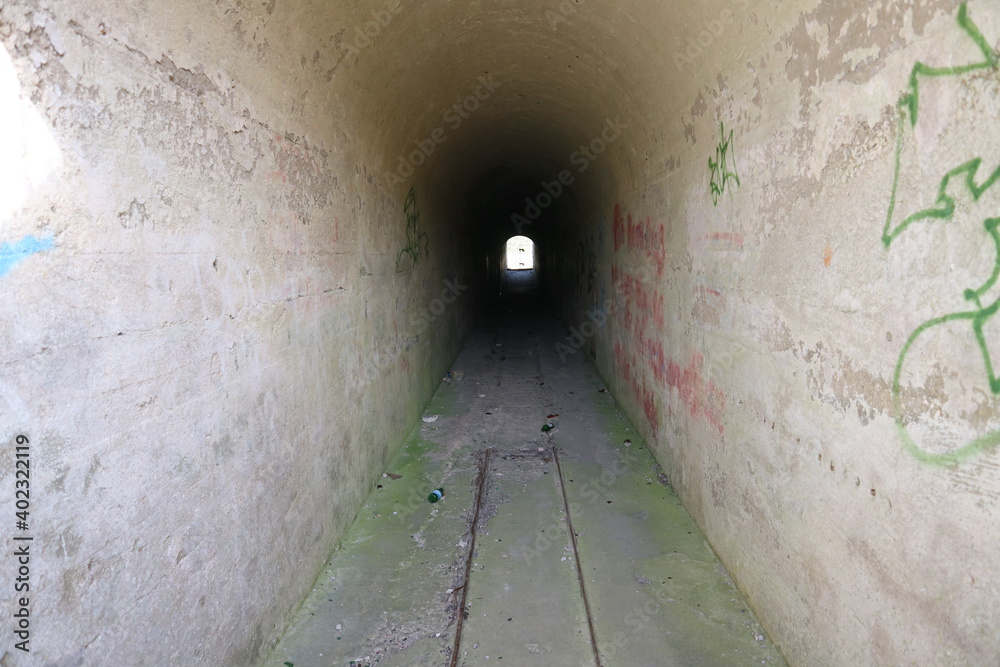old abandoned tunnel