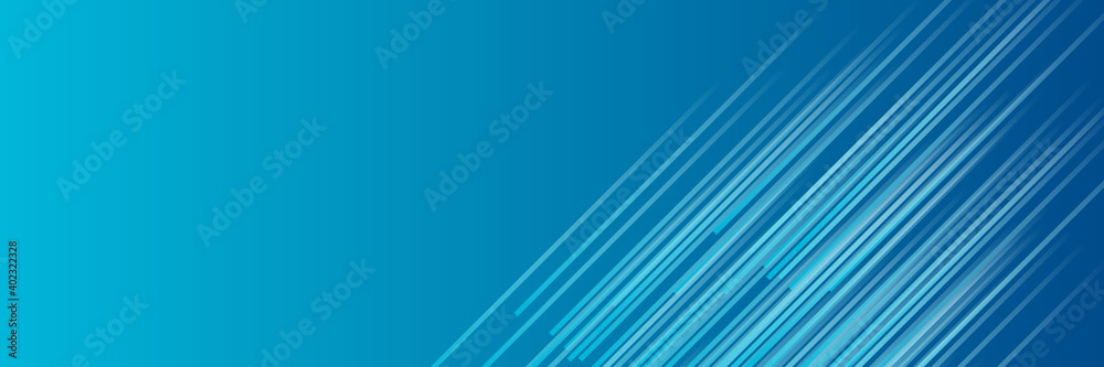 Obraz premium abstract blue lines technology background with light blue particles