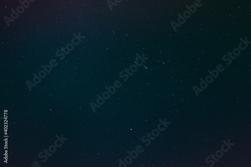 Sky with bright stars Astrophotography
