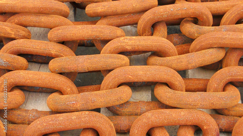 Close up of Anchor chain, Stud link anchor chains, Jumbo chain links. Close up of Anchor chain, Stud link anchor chains, Jumbo chain links.