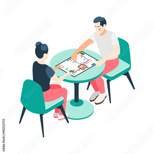 Board Games Vector Illustration