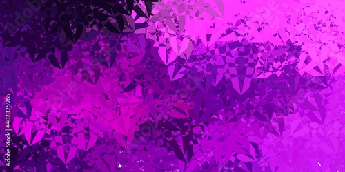 Light Purple, Pink vector layout with triangle forms.