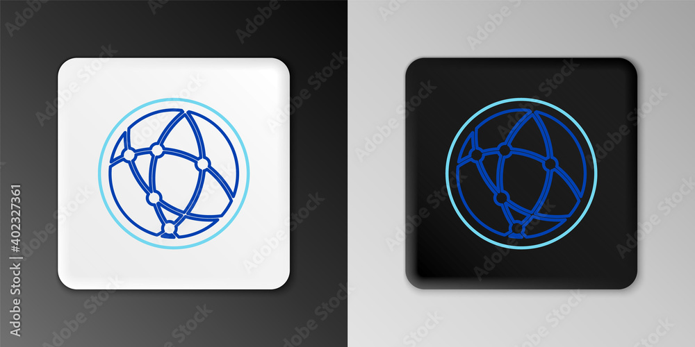 Line Global technology or social network icon isolated on grey background. Colorful outline concept. Vector. Line Global technology or social network icon isolated on grey background. Colorful outline concept. Vector.