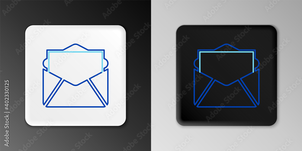 Line Mail and e-mail icon isolated on grey background. Envelope symbol e-mail. Email message sign. Colorful outline concept. Vector. Line Mail and e-mail icon isolated on grey background. Envelope symbol e-mail. Email message sign. Colorful outline concept. Vector.