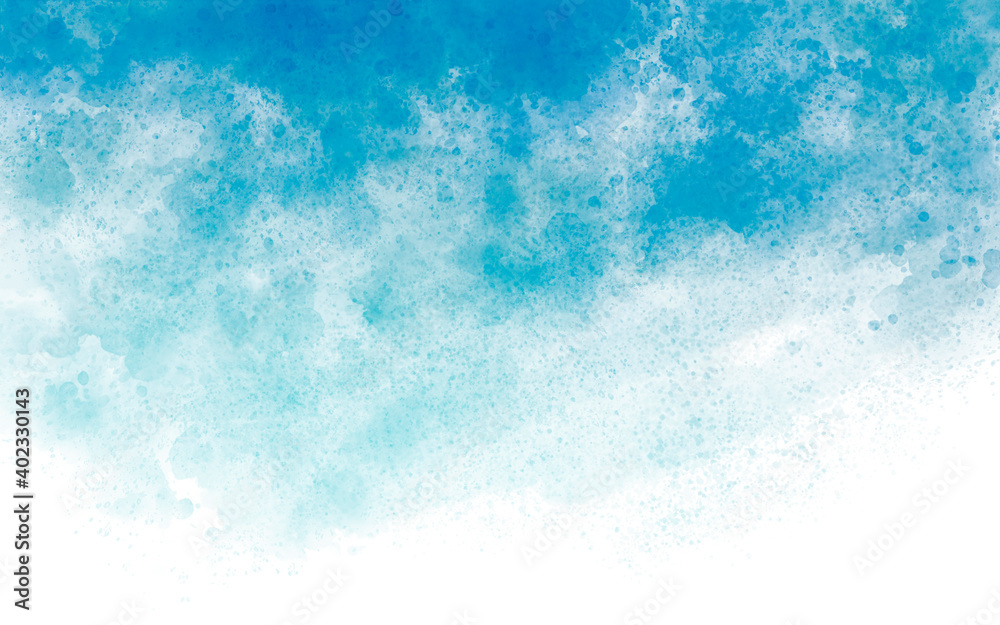 Blue watercolor texture background illustration