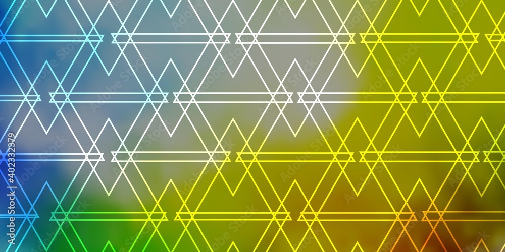 Fototapeta premium Light Multicolor vector background with polygonal style.