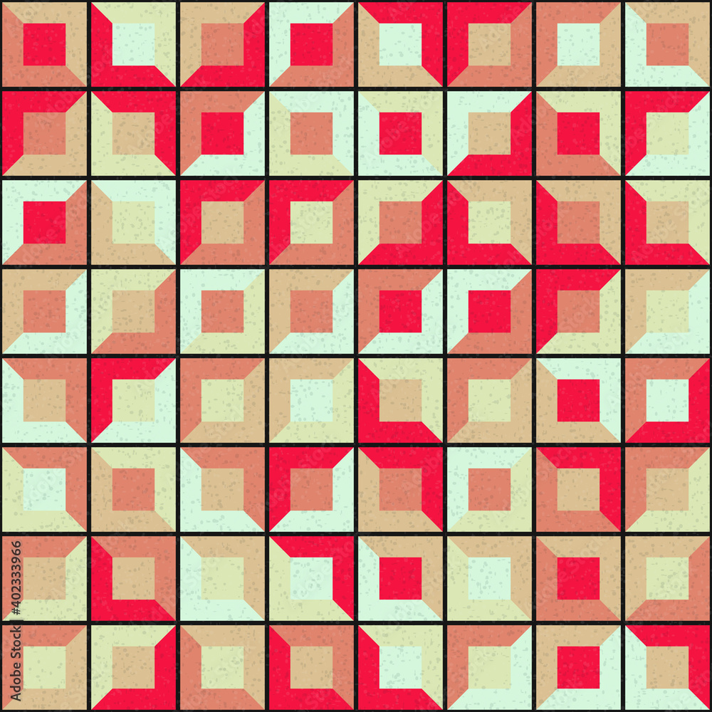 Abstract Geometric Pattern generative computational art illustration