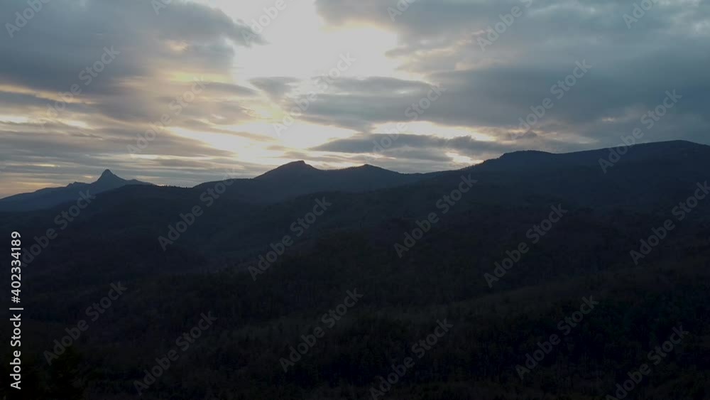 Blue Ridge Mountain's mountain peek, in North Carolina Blue Ridge Mountain's mountain peek, in North Carolina