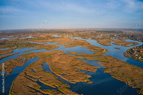The village is located on Samarskie Plavni in picturesque Ukraine