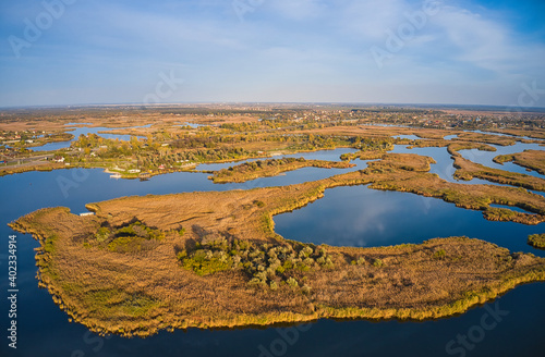 The village is located on Samarskie Plavni in picturesque Ukraine