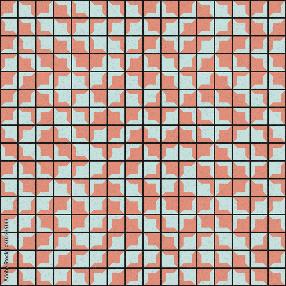 Fototapeta premium Abstract Geometric Pattern generative computational art illustration