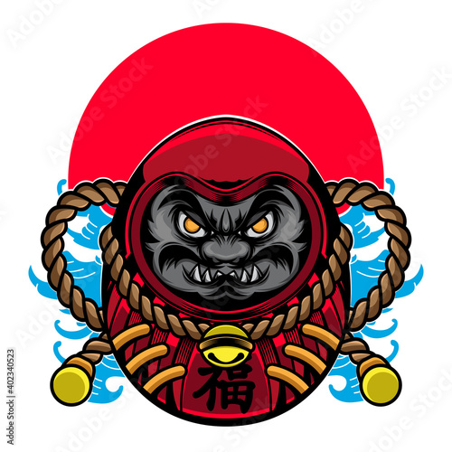 traditional daruma vector