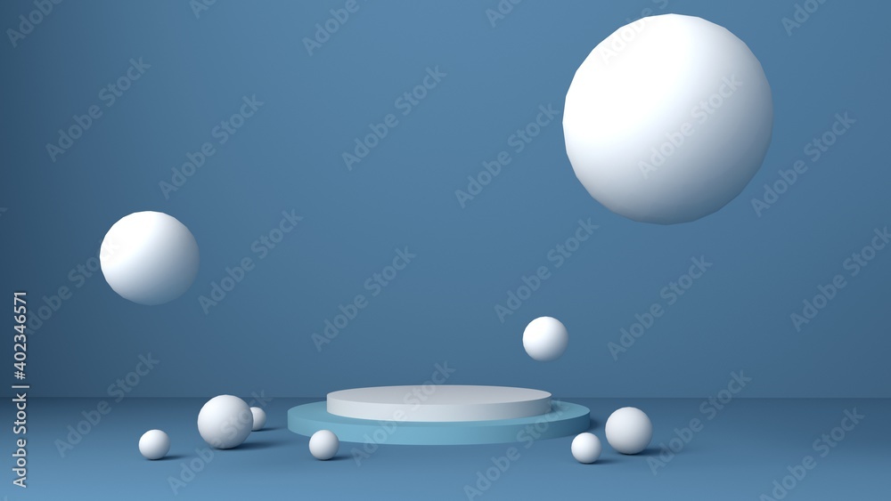 background vector 3d blue rendering with podium minimal blue pastel scene, minimal abstract background 3d rendering abstract geometric shape blue pastel, 3D stand pedestal background for show product